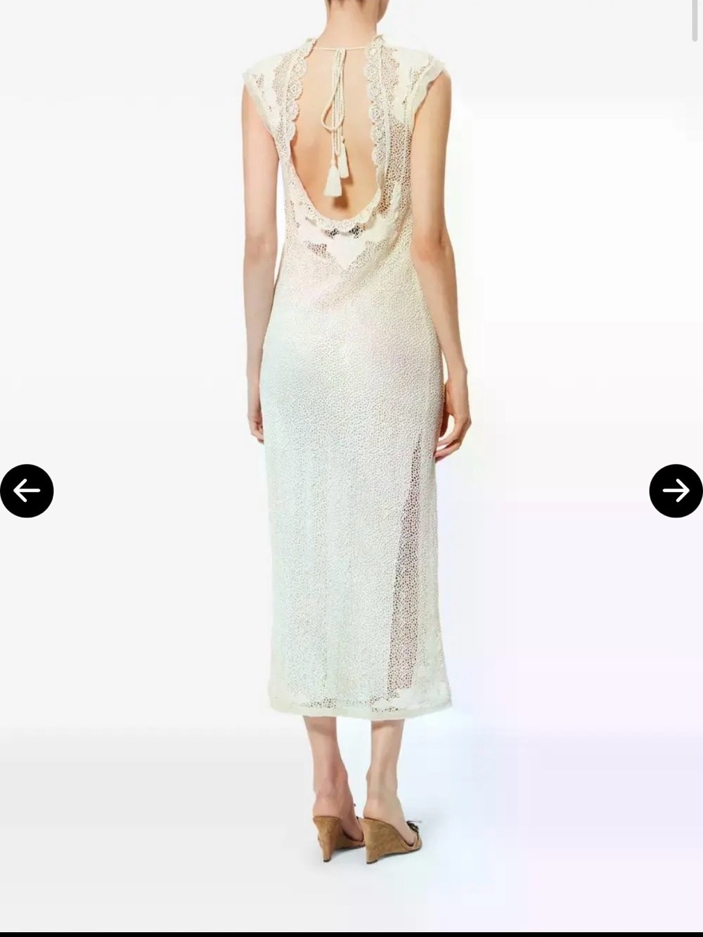 NWT SIZE 4 Isabel Marant Delvine Crochet Lace MIDI Dress - Picture 3 of 4